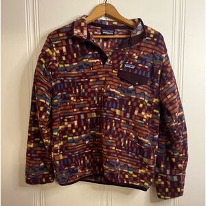 Patagonia Fitz Roy Patchwork synchilla size small